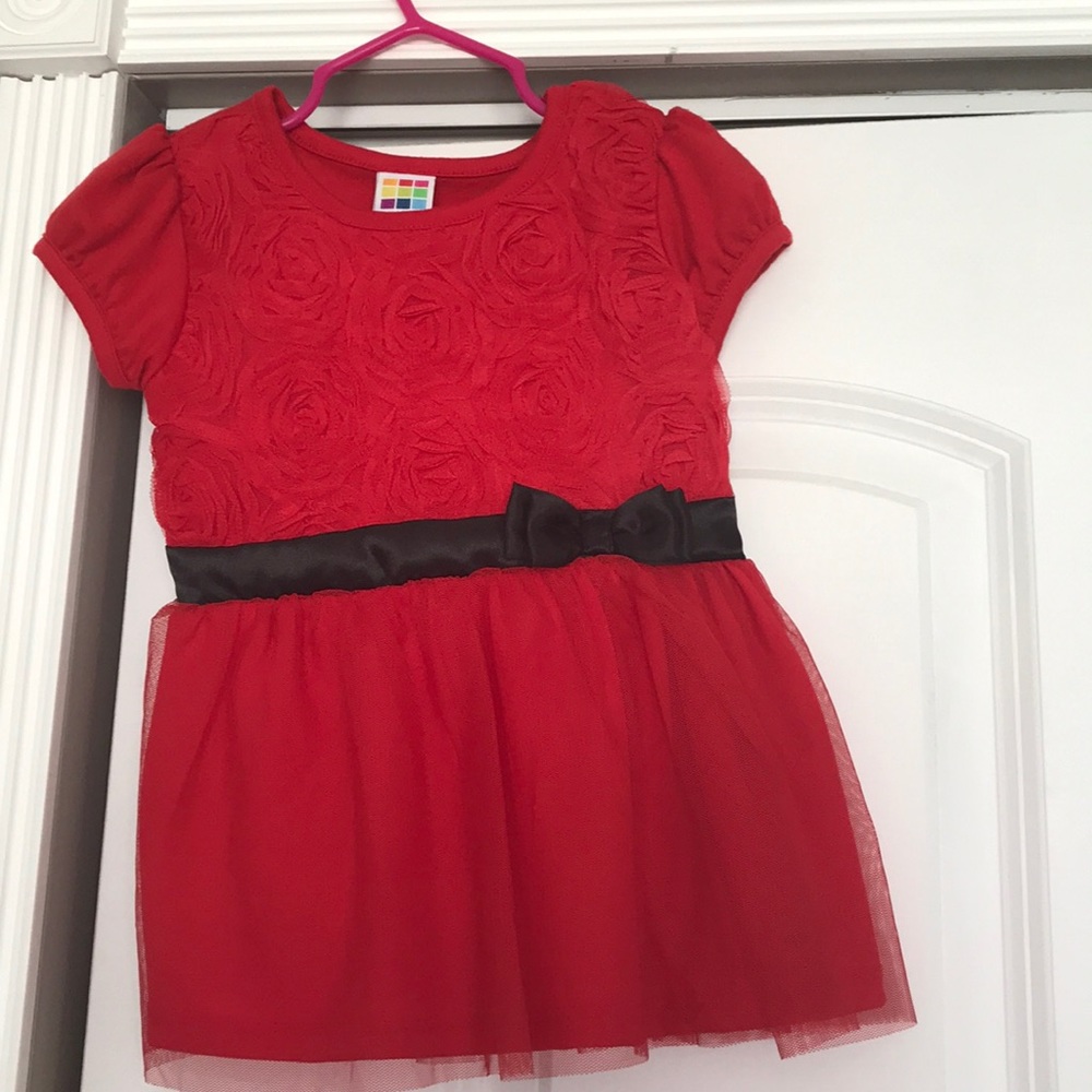 Healthtex  red shirt with black bow size 2T